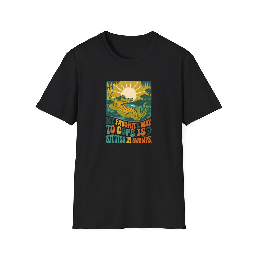 Alligator lounging in swamp T-Shirt
