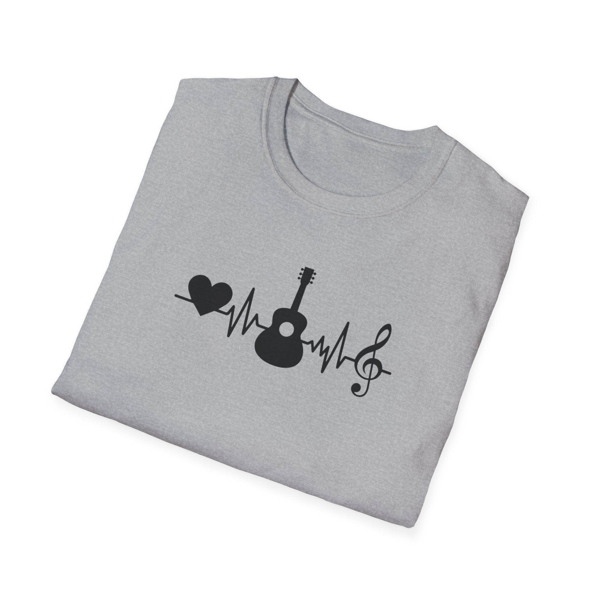 Heartbeat Guitar Music T-Shirt