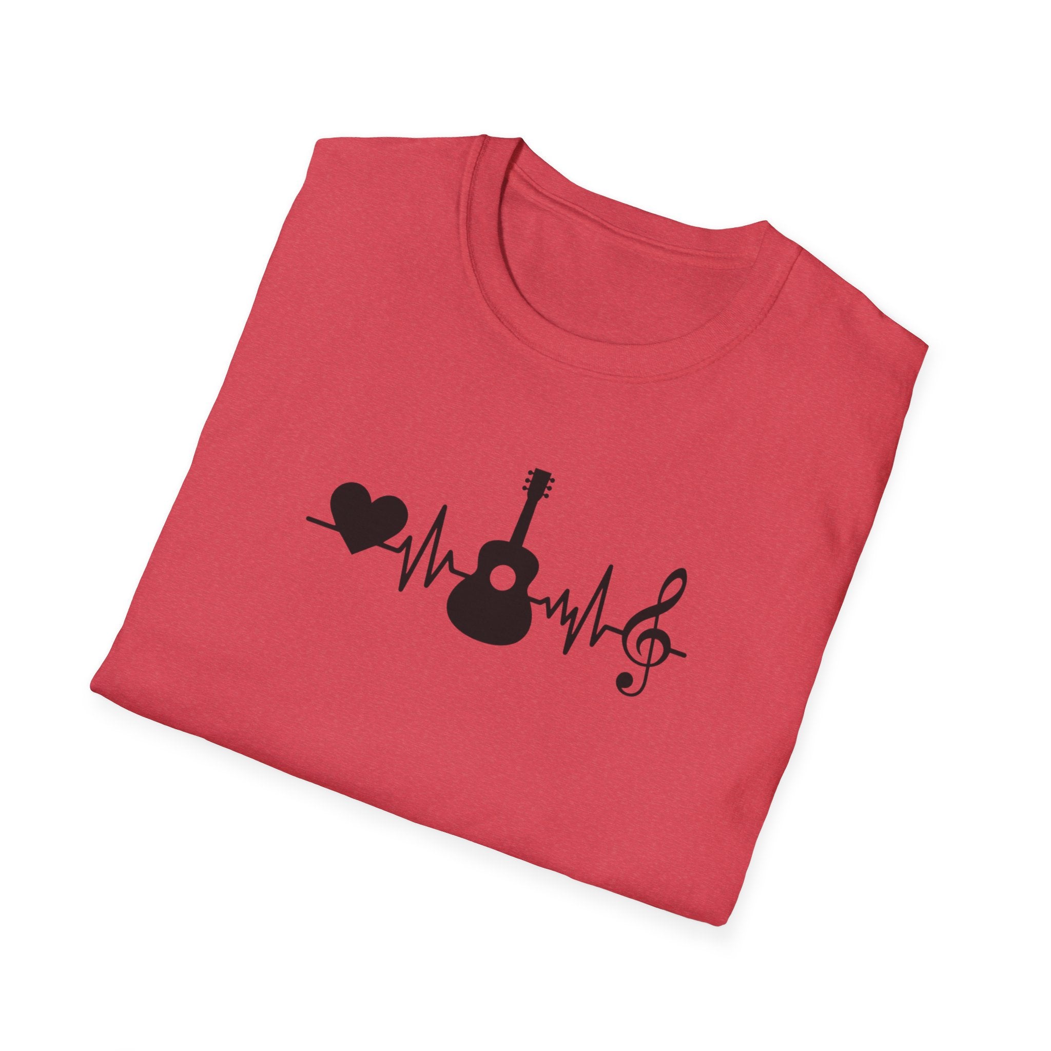 Heartbeat Guitar Music T-Shirt