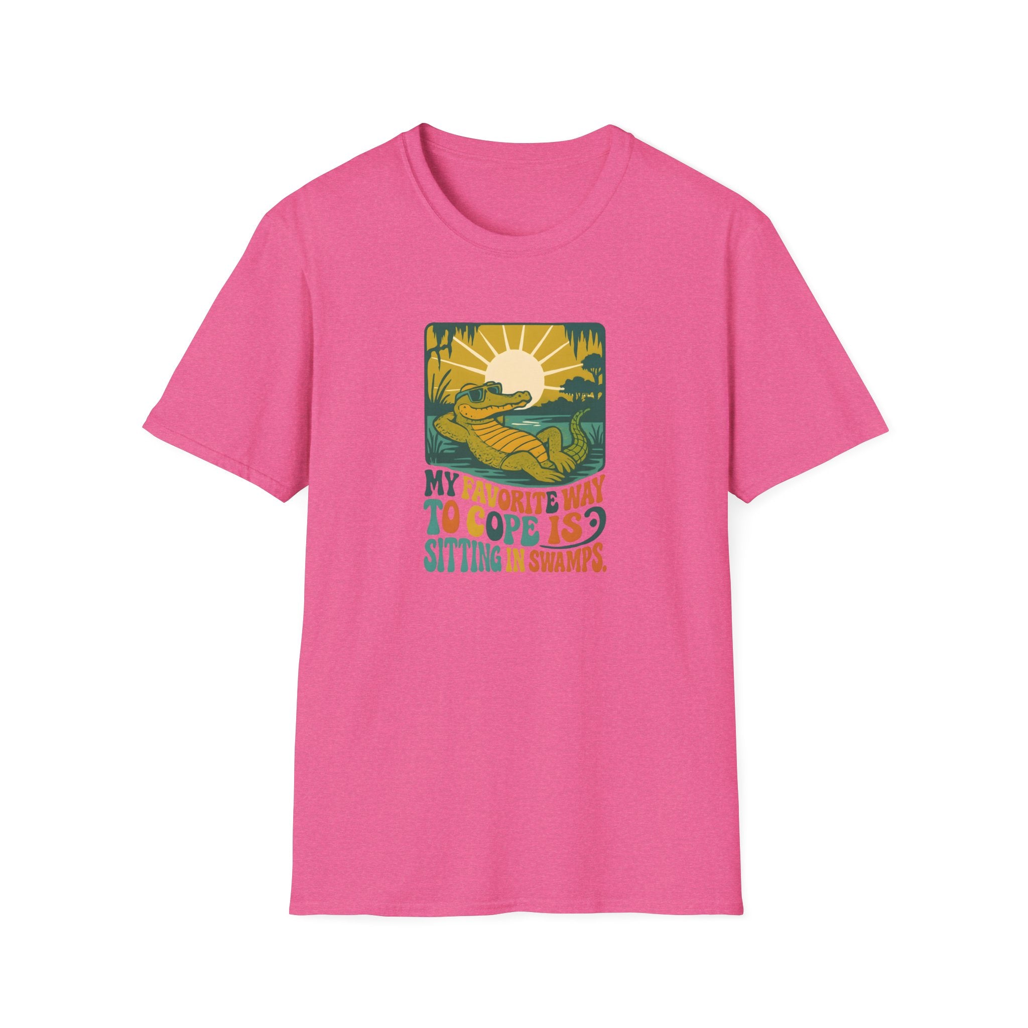 Alligator lounging in swamp T-Shirt