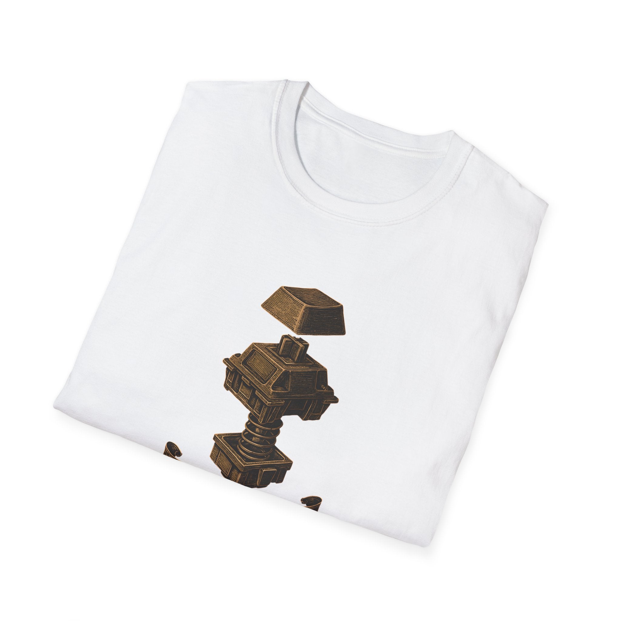 Spring-loaded mechanical sculpture T-Shirt