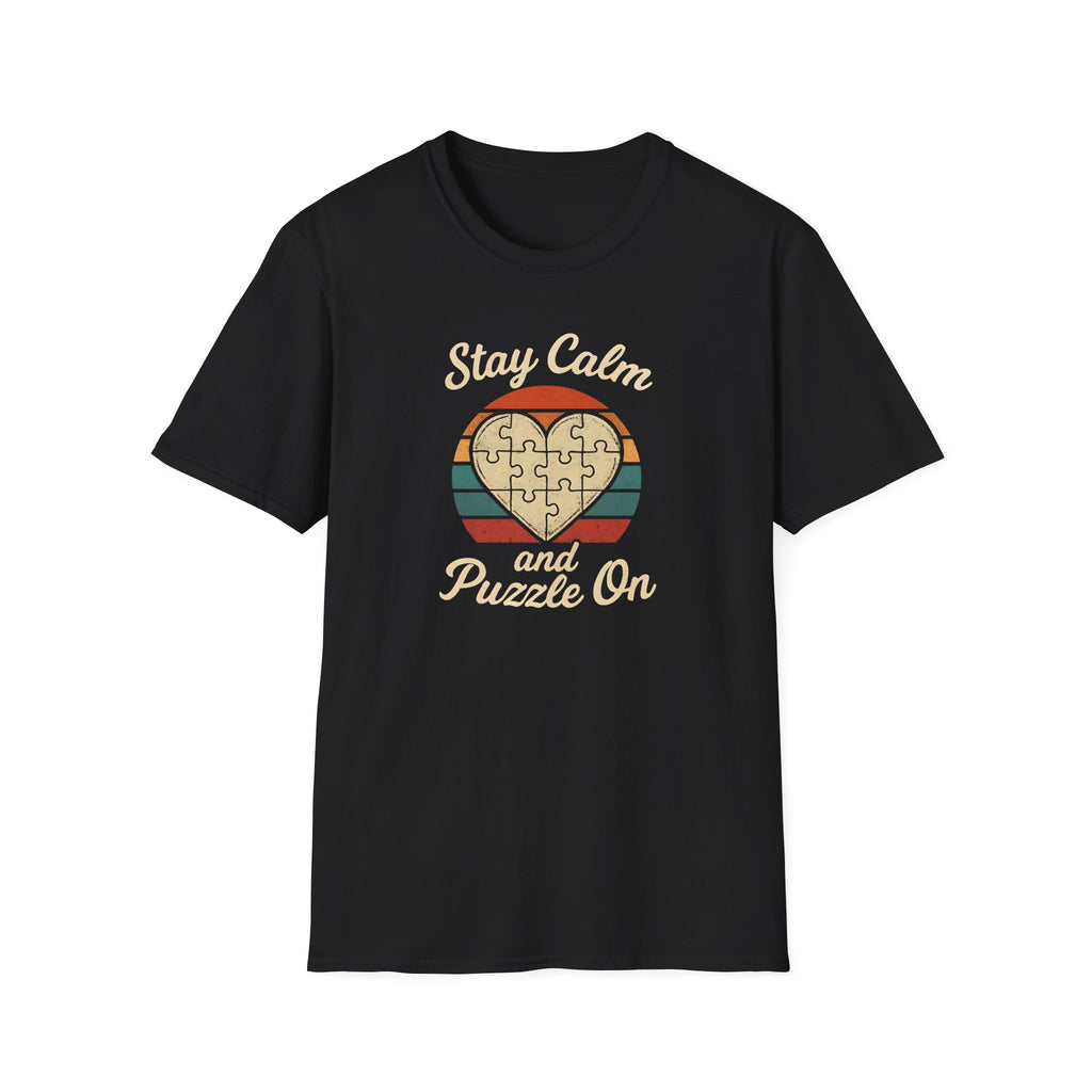 Stay Calm Puzzle On T-Shirt